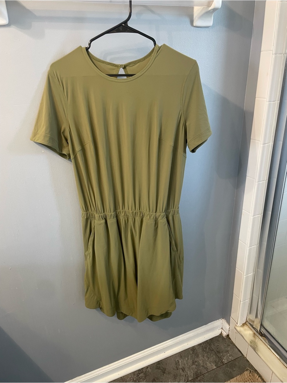 lululemon athletica Olive Short Sleeve Romper